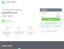 Tablet Screenshot of debtpro.net